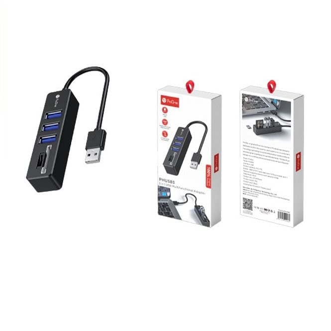 هاب 4 پورت 2.0 USB پرووان مدل PHU-585 ا ProOne PHU-585 4 Port 2.0 USB Hub کد 6547