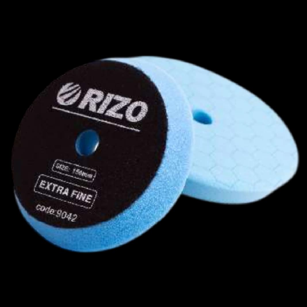 پد پولیش اسفنجی ولکرو 170 میلیمتر خیلی نرم آبی RIZO