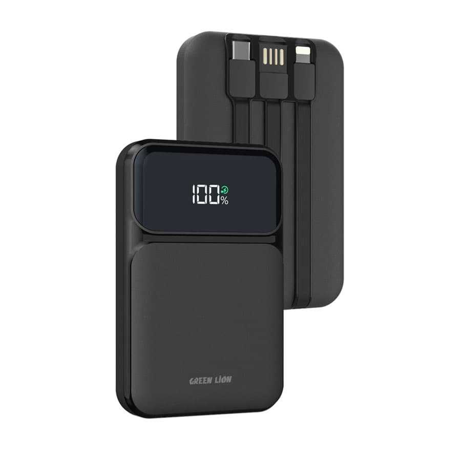 پاوربانک وایرلس 10 هزار گرین لاین Green Lion 3 in 1 Integrated 10000mAh Power Bank