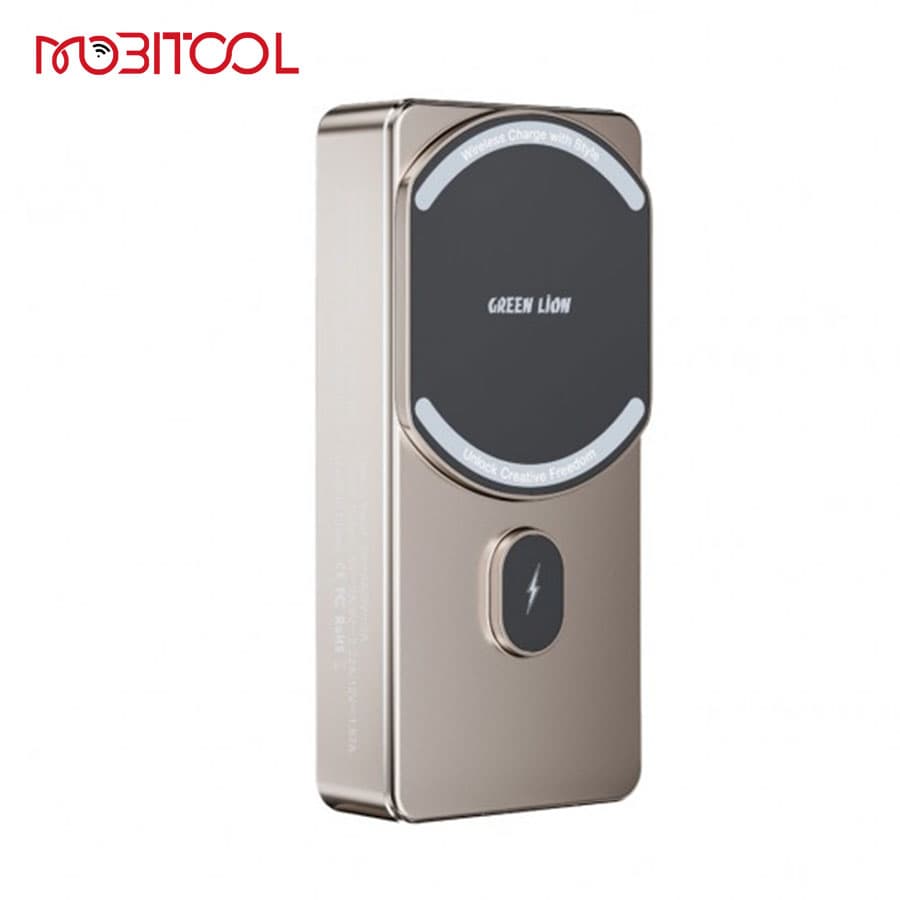 پاوربانک مگ سیف 10 هزار گرین لاین Green Lion Milton 10000mAh Powerbank Magsafe — تصویر ۳