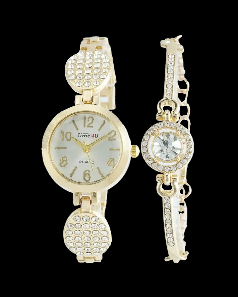 ست ساعت مچی و دستبند زنانه TIME4U کد 2250 — تصویر ۲
