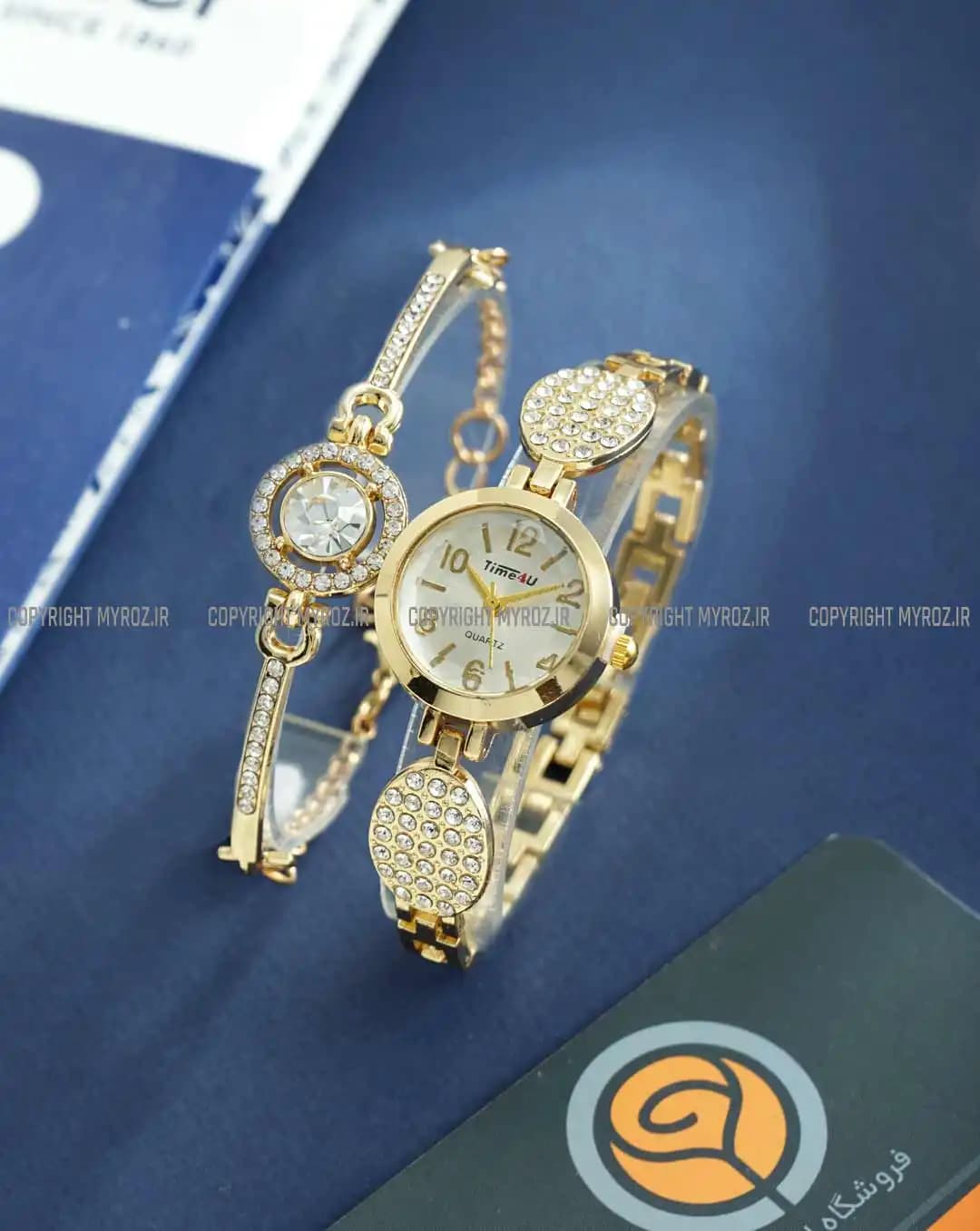 ست ساعت مچی و دستبند زنانه TIME4U کد 2250 — تصویر ۴