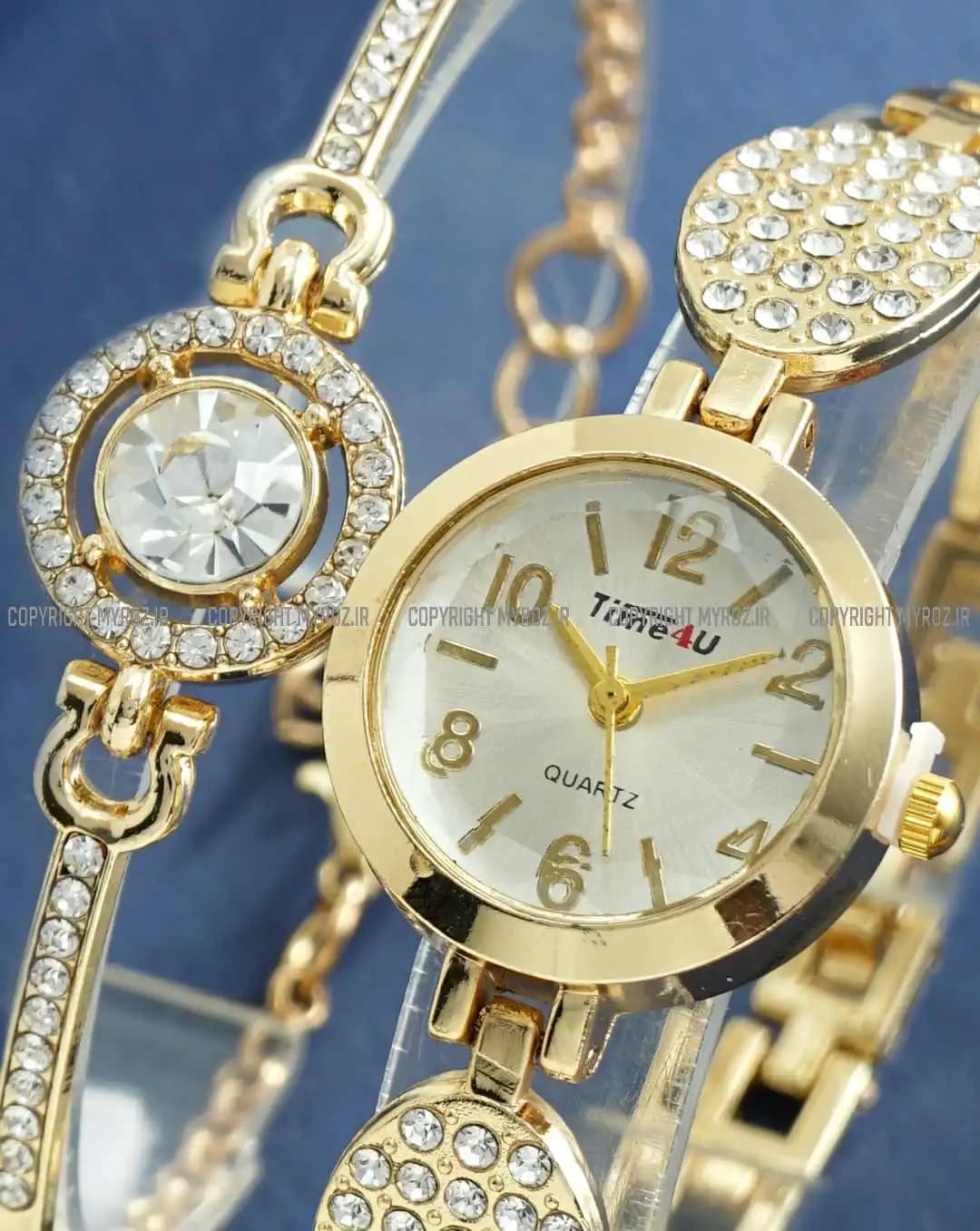 ست ساعت مچی و دستبند زنانه TIME4U کد 2250 — تصویر ۶