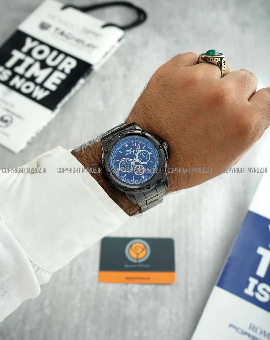 ساعت مچی مردانه ایگل تایم EAGLE TIME طرح کرنو مدل 2240 — تصویر ۳