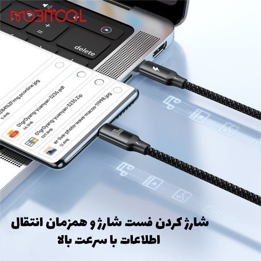 کابل شارژ 3 کاره 100 واتی اپل واچ،لایتنینگ و تایپ سی مک دودو MCDODO CA-4940 1.2m — تصویر ۷