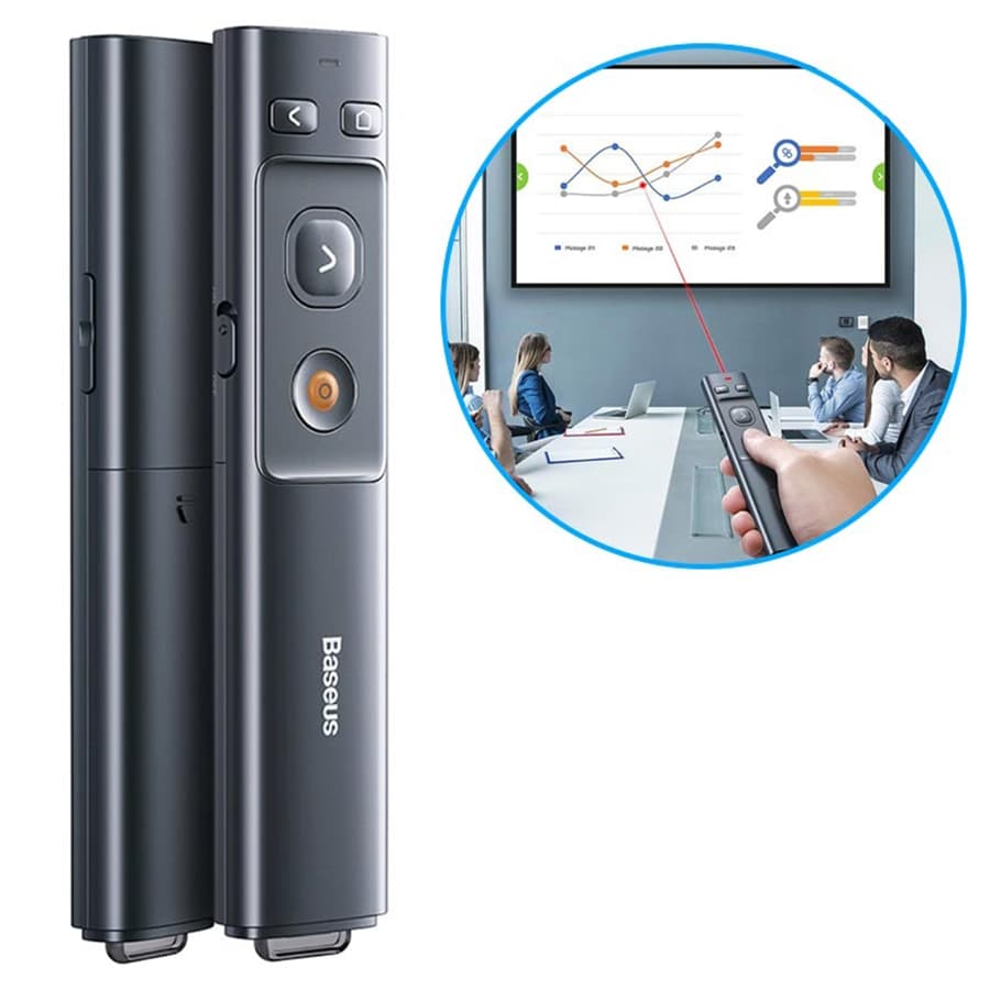 پوینتر و پرزنتر شارژی بیسوس Baseus Wireless Presenter (Charging) WKCD010013