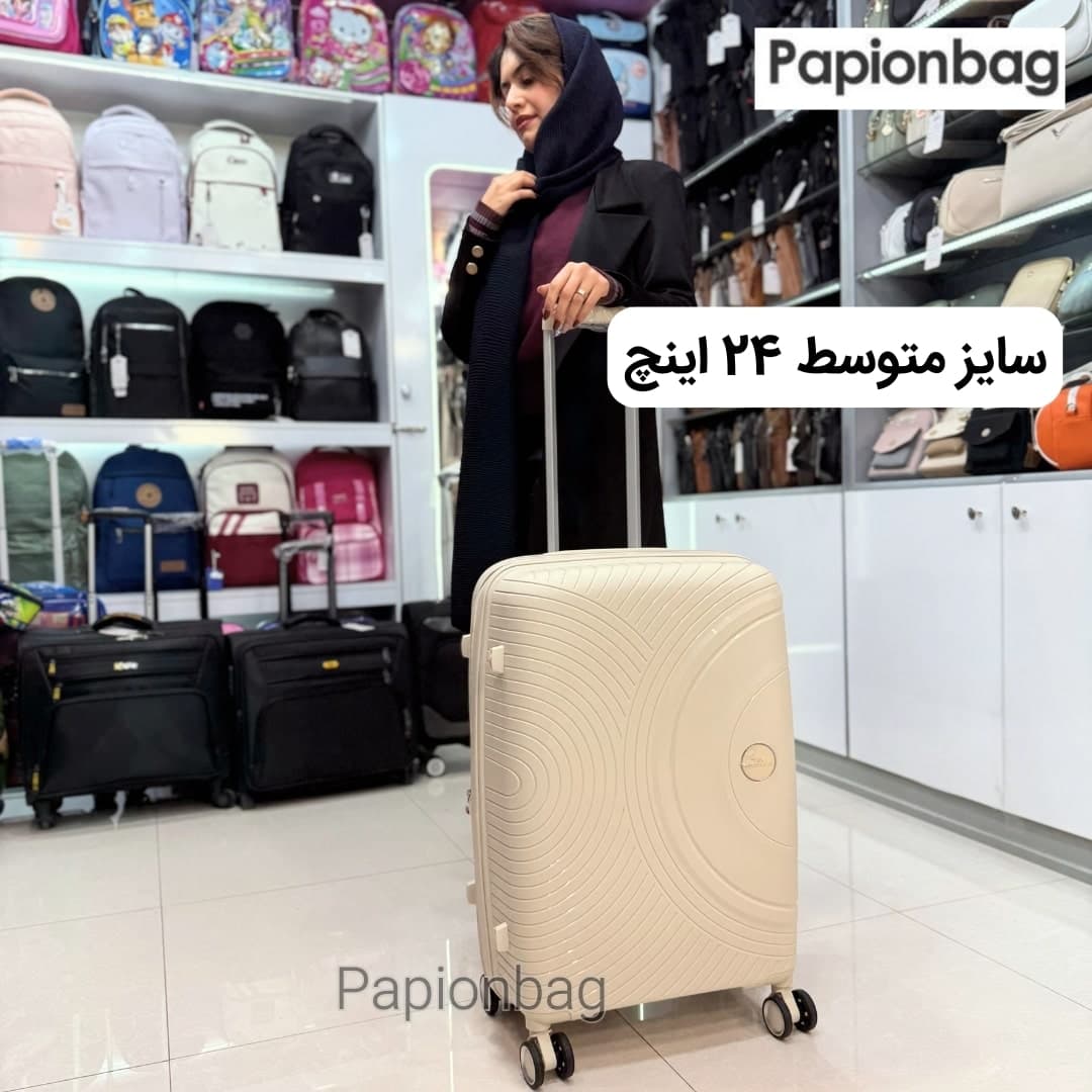 چمدان متوسط مسافرتی نشکن مونزا monza کد676