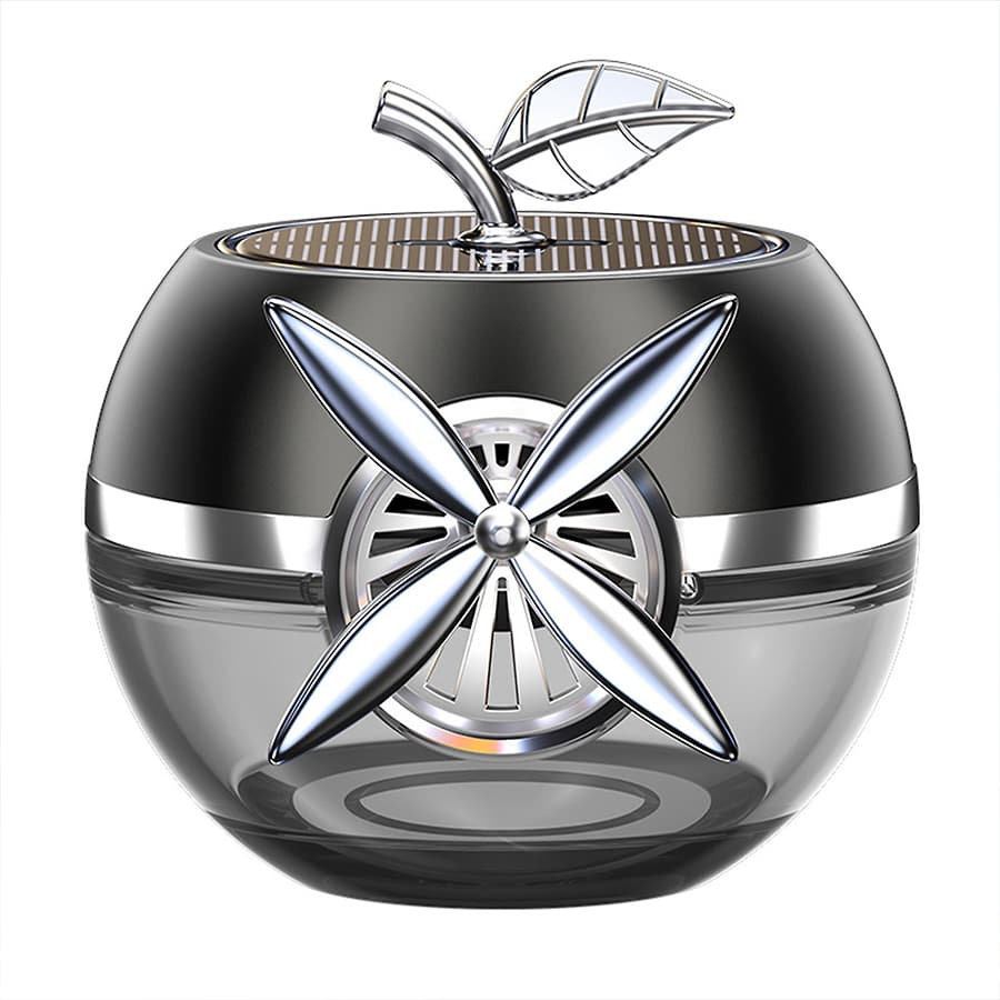 خوشبوکننده خورشیدی ملخی طرح سیب ماشین Solar Car Air Freshener — تصویر ۲
