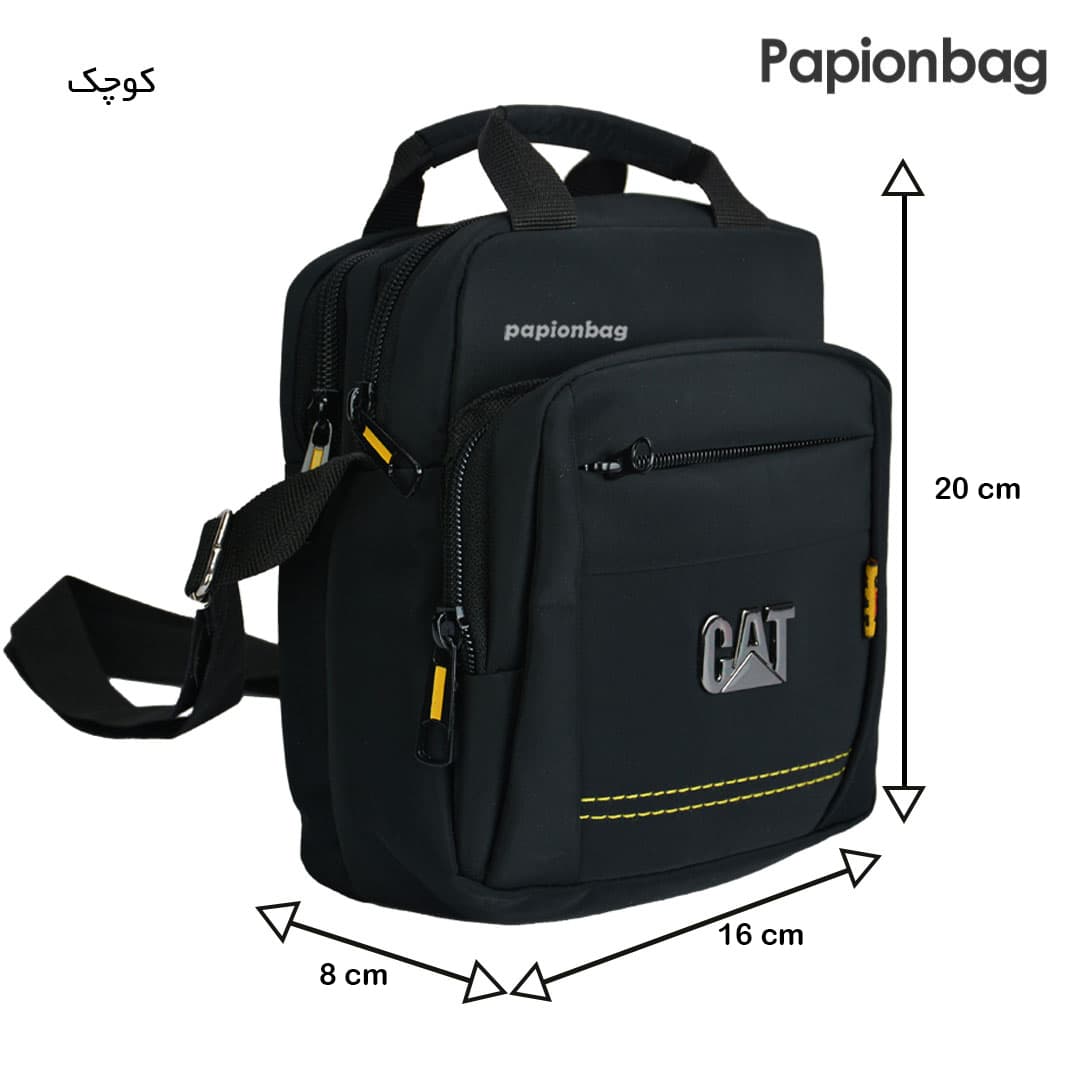کیف دوشی برزنتی کت(cat) کد608 دارای4 سایز — تصویر ۷