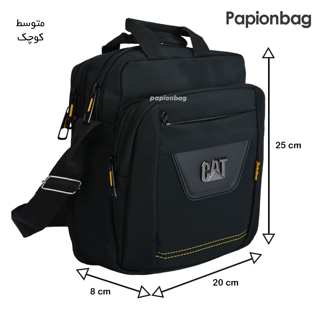 کیف دوشی برزنتی کت(cat) کد608 دارای4 سایز — تصویر ۸