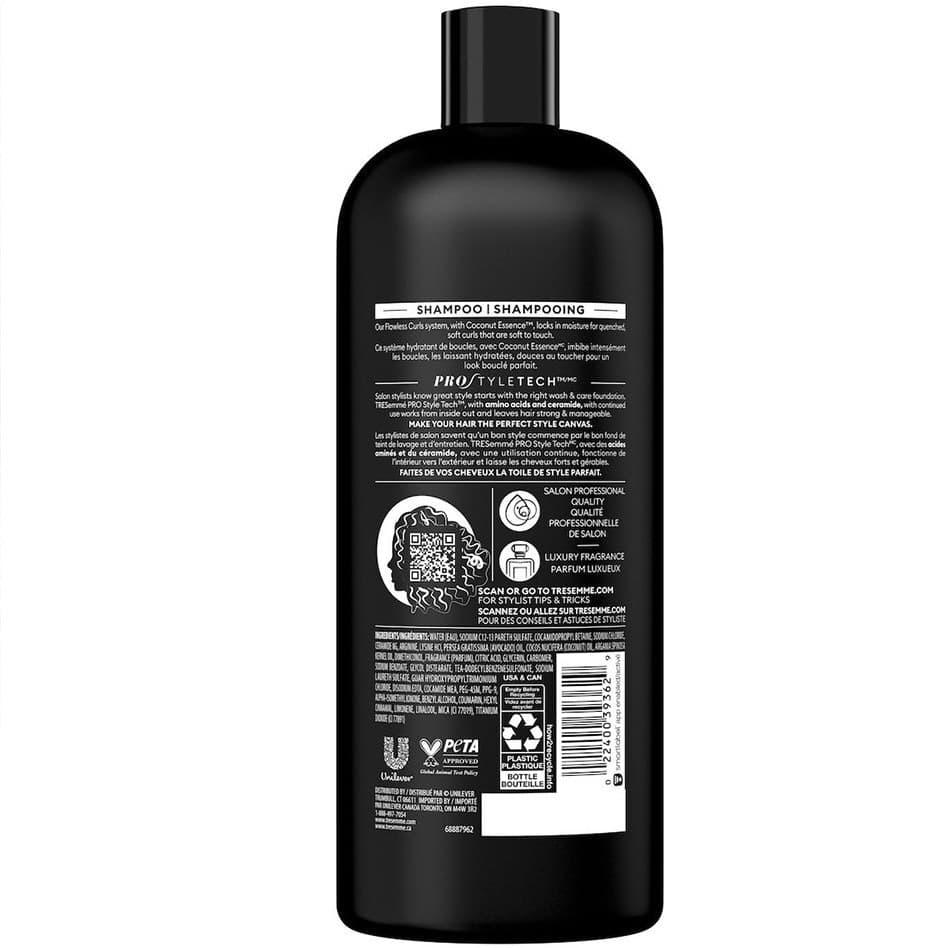 شامپو آبرسان مخصوص موهای فر و خشک Flawless Curls Coconut ترزمه 828 میل — تصویر ۳