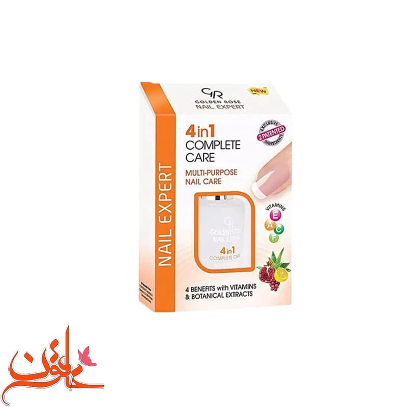 لاک درمانی ناخن گلدن رز 4 در1