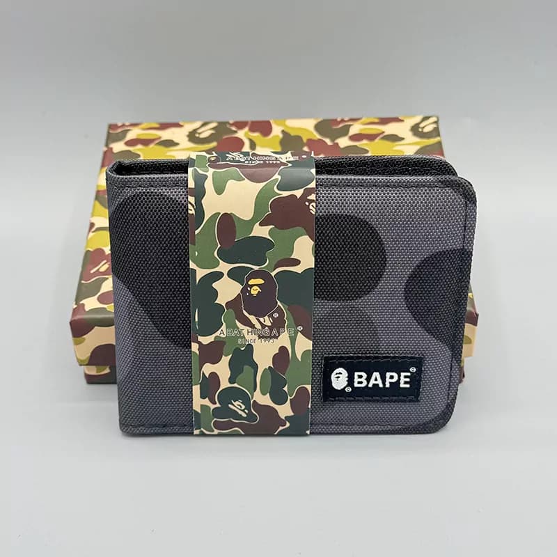 کیف پول بیپ مشکی Bape wallet