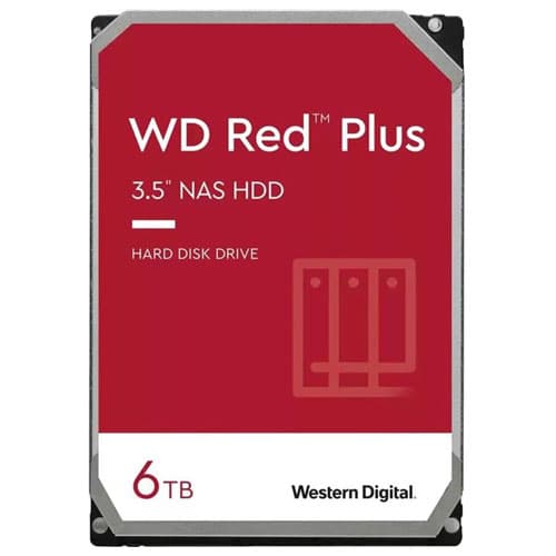 Hard Drive Internal HDD Western Digital 6TB WD Red Plus NAS WD60EFPX