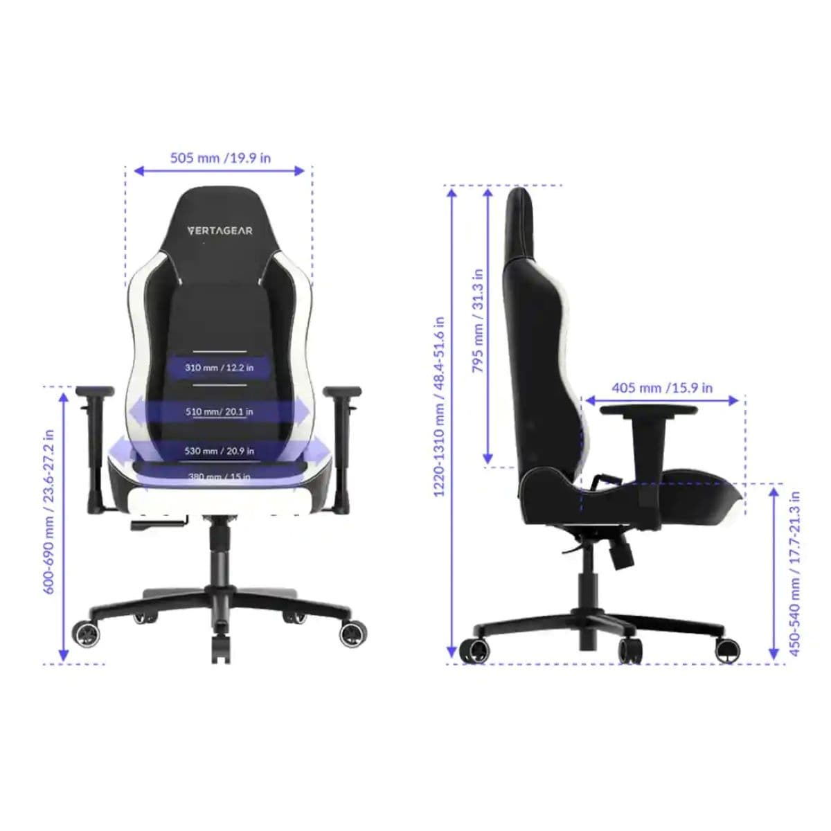 صندلی گیمینگ Vertagear SL3800 HygennX Midnight Purple — تصویر ۴