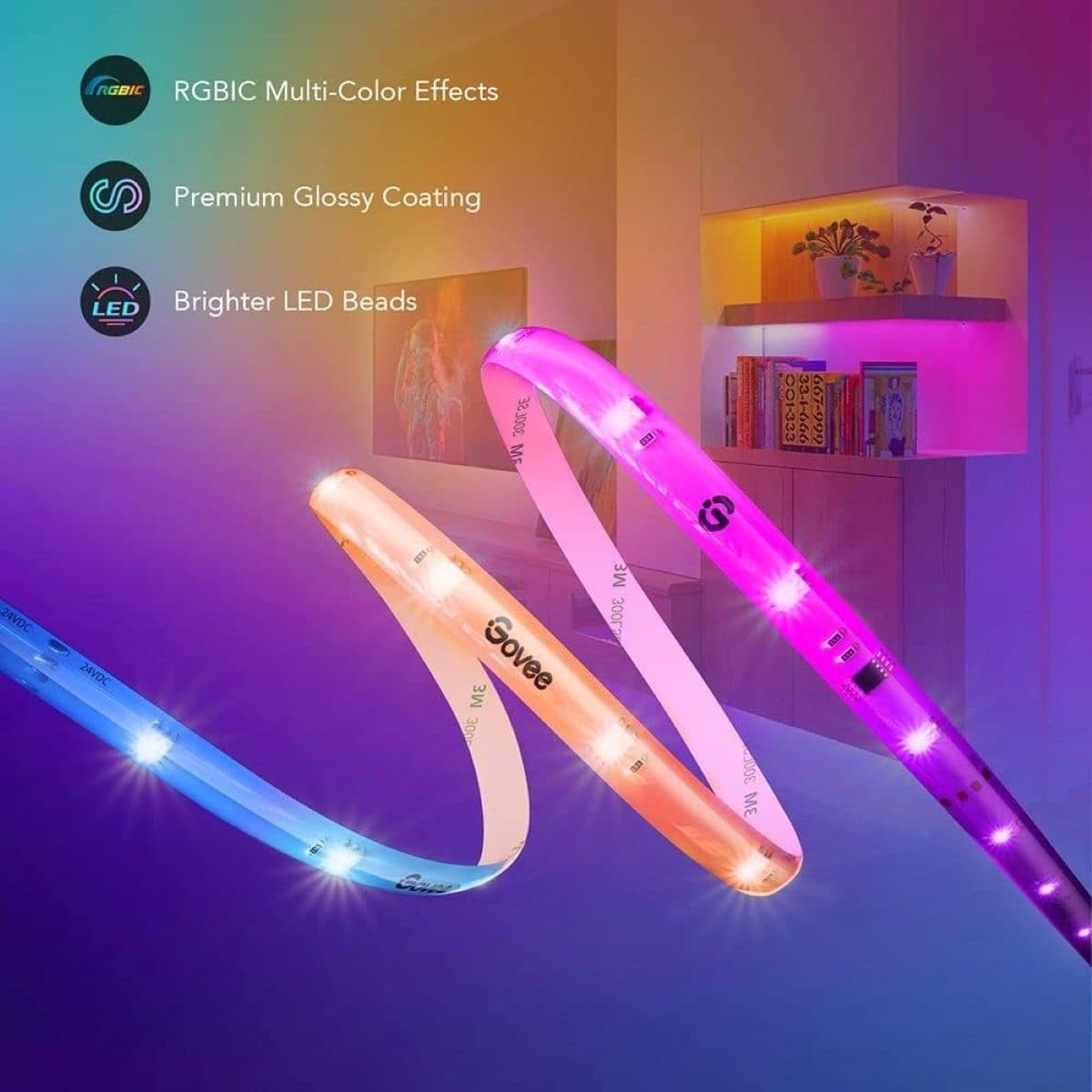 ریسه هوشمند Govee RGBIC LED Strip 10m Light S H612C — تصویر ۵