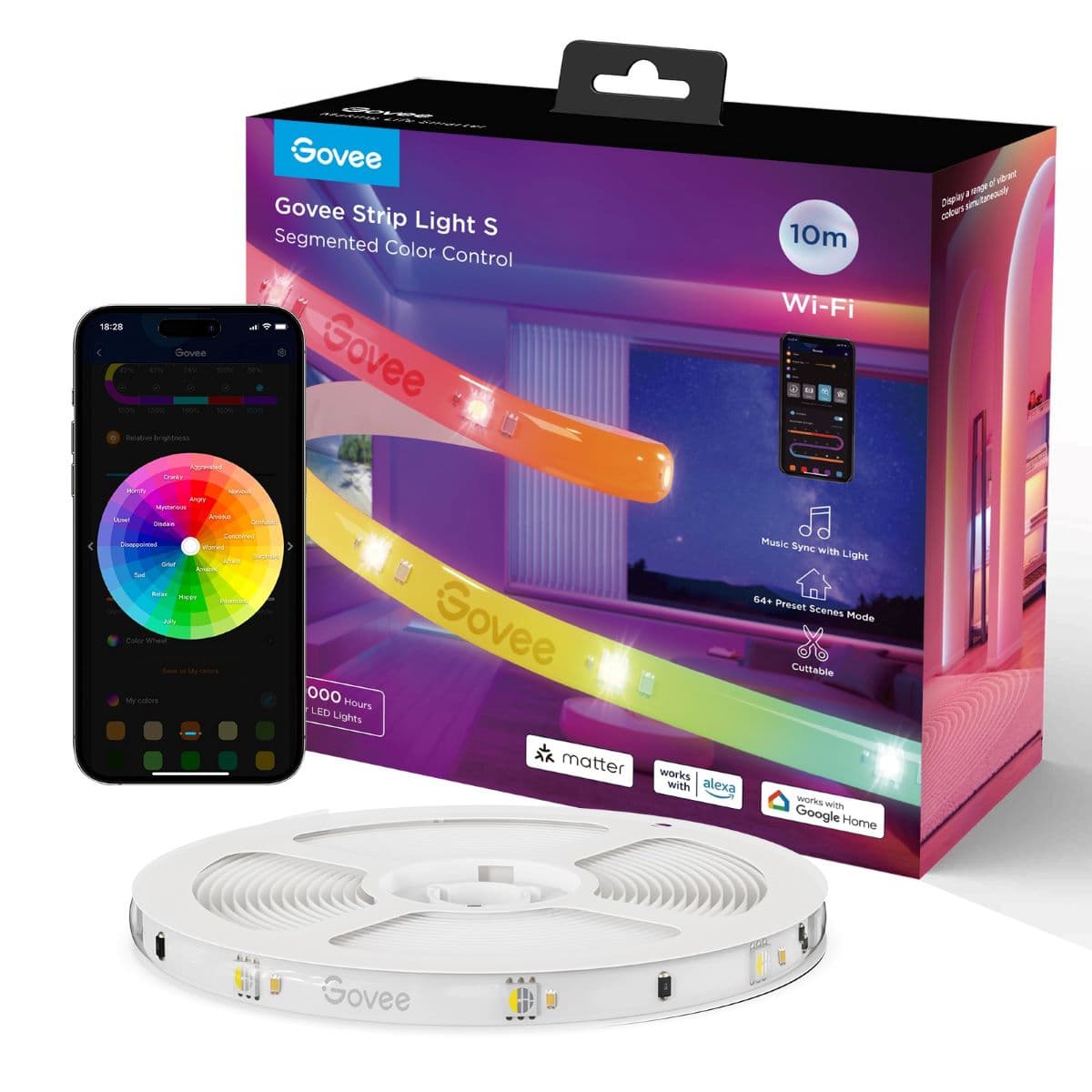 ریسه هوشمند Govee RGBIC LED Strip 10m Light S H612C