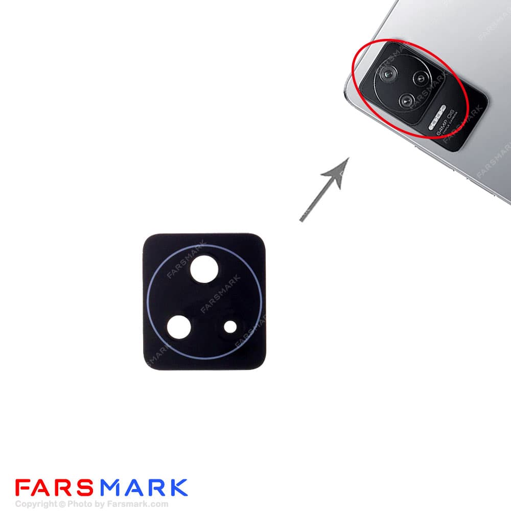 شیشه لنز دوربین گوشی شیائومی Xiaomi Poco F4 — تصویر ۳