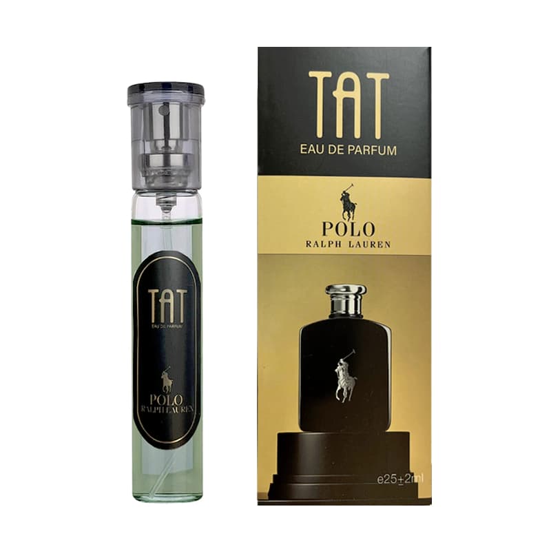 عطر جیبی مردانه تات مدل POLO BLACK حجم 25 میل