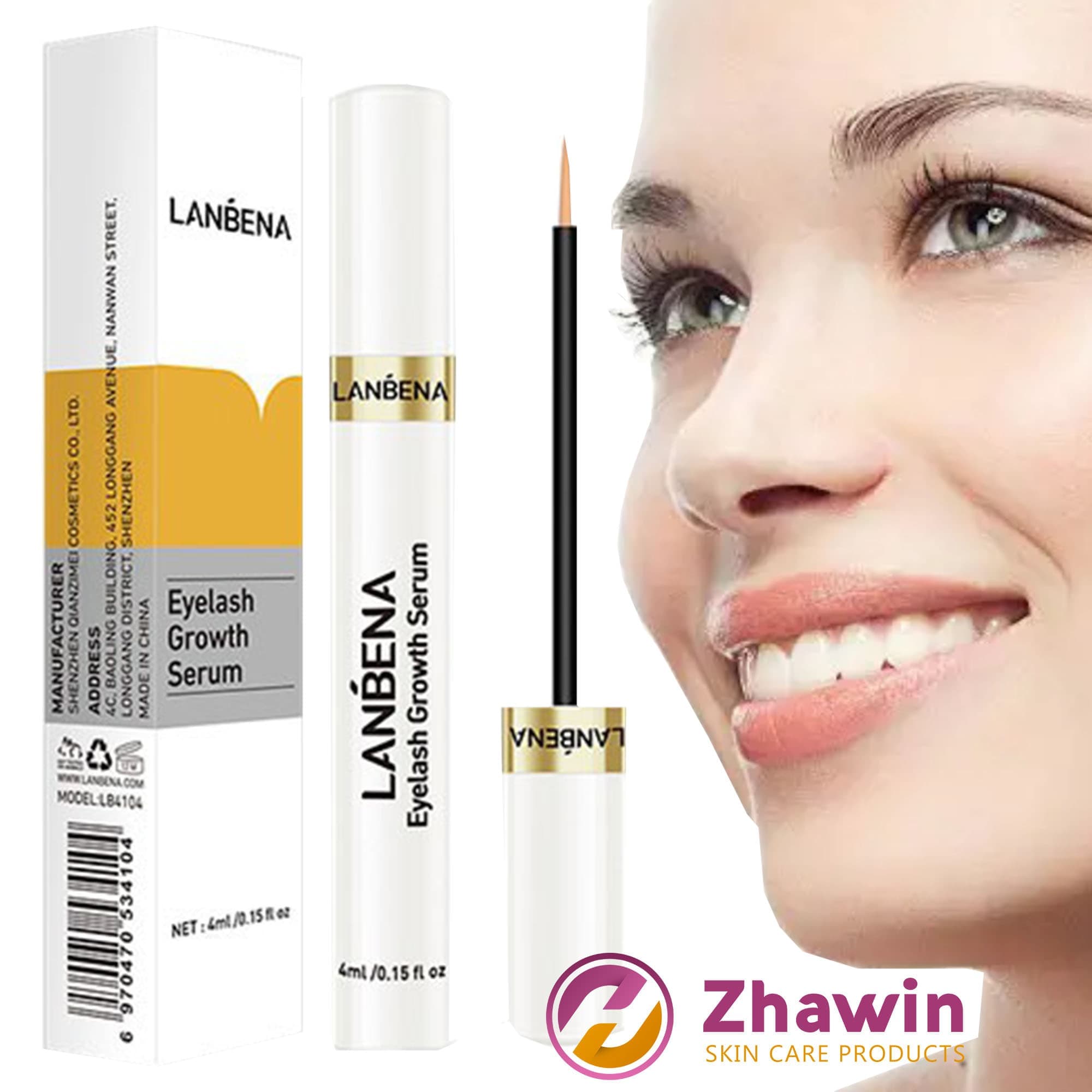 سرم تقویت و بلندکننده مژه و ابرو لانبنا 4 میل