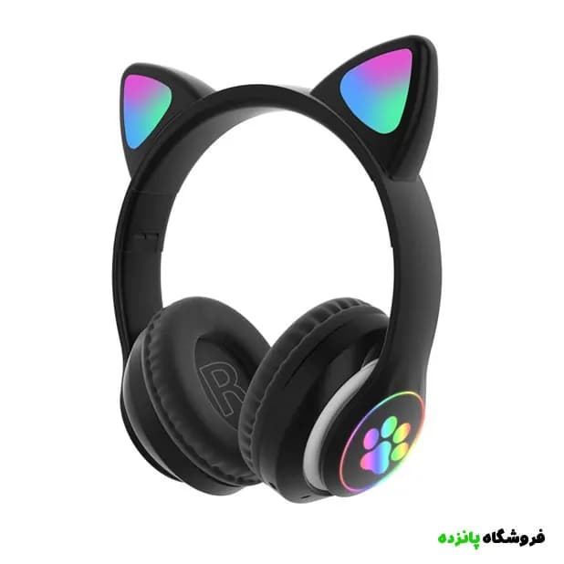 هدفون بی سیم گربه مدل STN-28 – مشکی