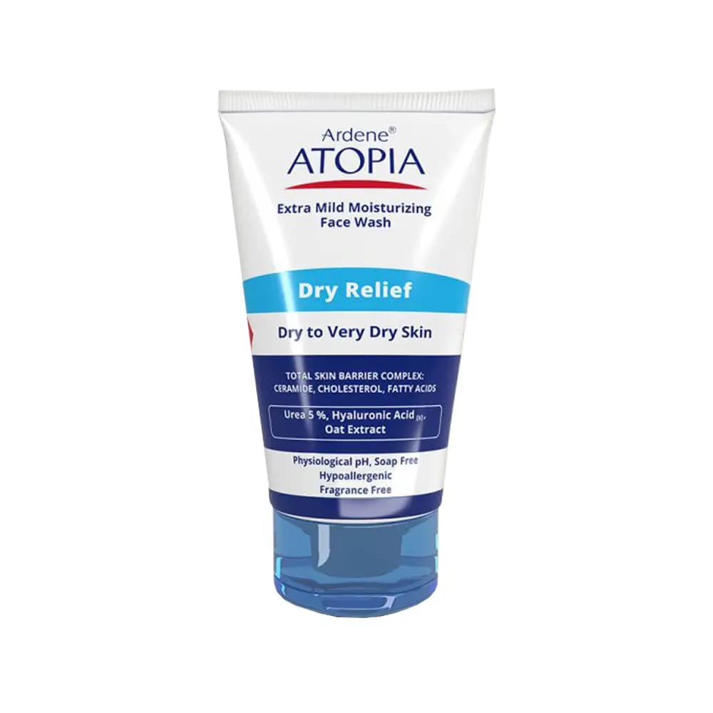 لوسیون شوینده و مرطوب کننده صورت 5% اوره آردن Dry Relief آتوپیا 150میل