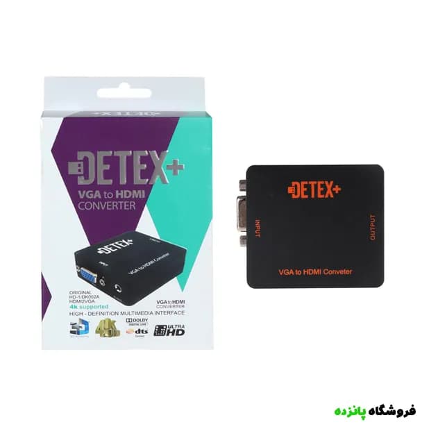 تبدیل HDMI به VGA مدل +DETEX – مشکی