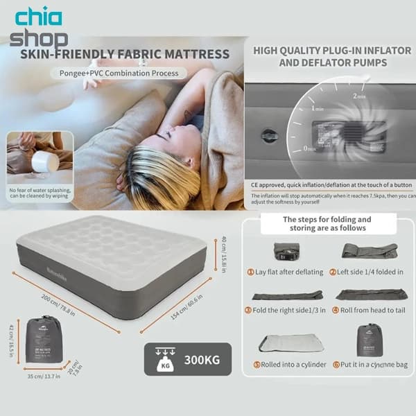 تشک بادی 2 نفره نیچرهایک C40 مدل CNK2350WS017 — تصویر ۴