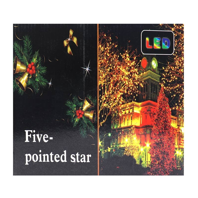 ریسه LED پرده ای طرح ماه و ستاره آفتابی Five Pointed Star — تصویر ۲