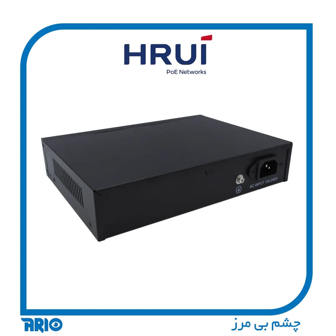سوییچ شبکه 8 پورت HR901-AF-821GNS-POE HRUI — تصویر ۴