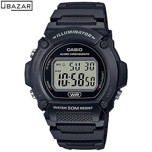 ساعت مچی کاسیو CASIO W-219H-1A — تصویر ۵