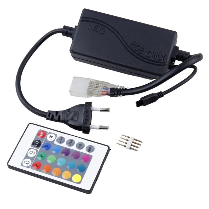 سوکت ریسه SMD LED Strip RGB طول 50 سانتی متری + ریموت کنترل — تصویر ۲