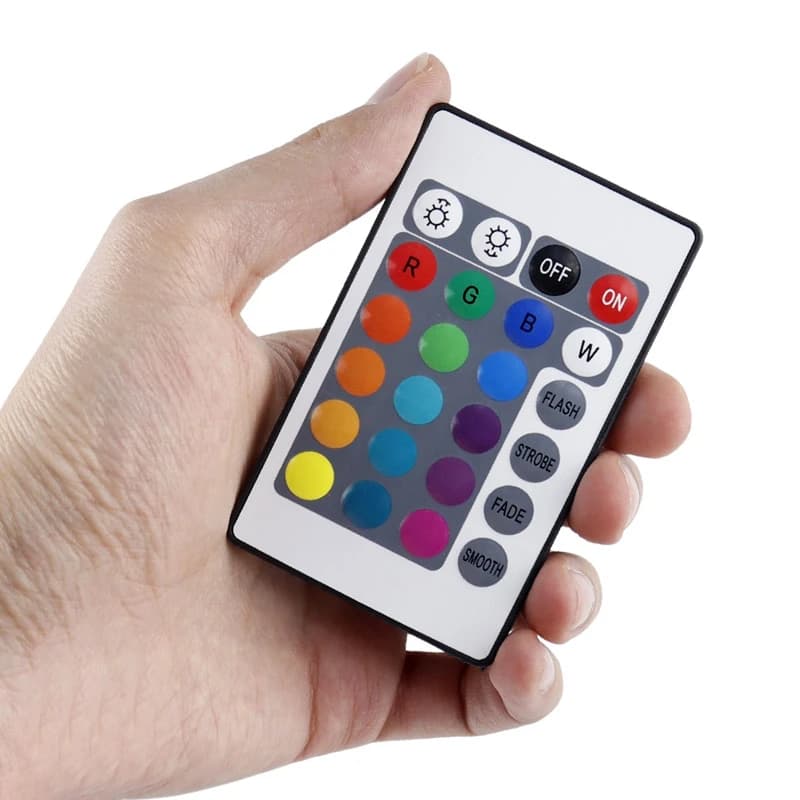 سوکت ریسه SMD LED Strip RGB طول 50 سانتی متری + ریموت کنترل — تصویر ۶