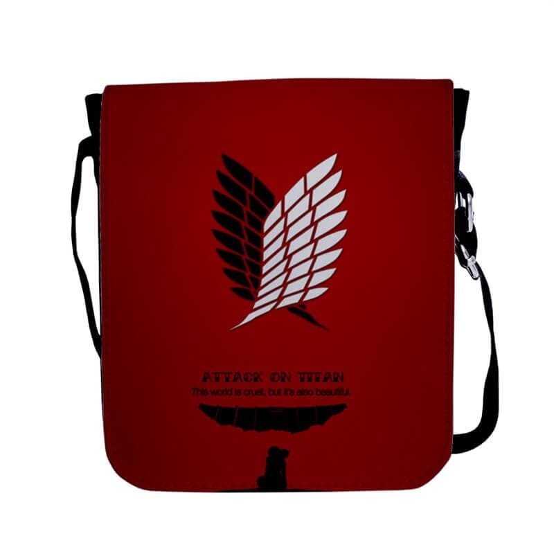 کیف دوشی طرح attack on titan کد 8552 — تصویر ۲