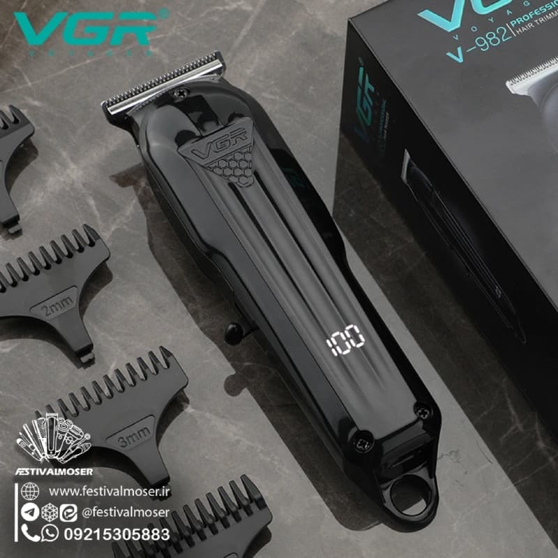 ماشین اصلاح سر صورت وی جی آر مدل V-982 — تصویر ۳