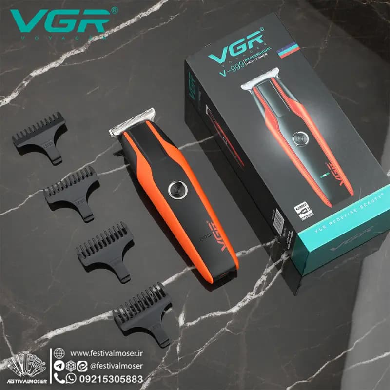 ماشین اصلاح سر و صورت وی جی آر مدل V-999 — تصویر ۲