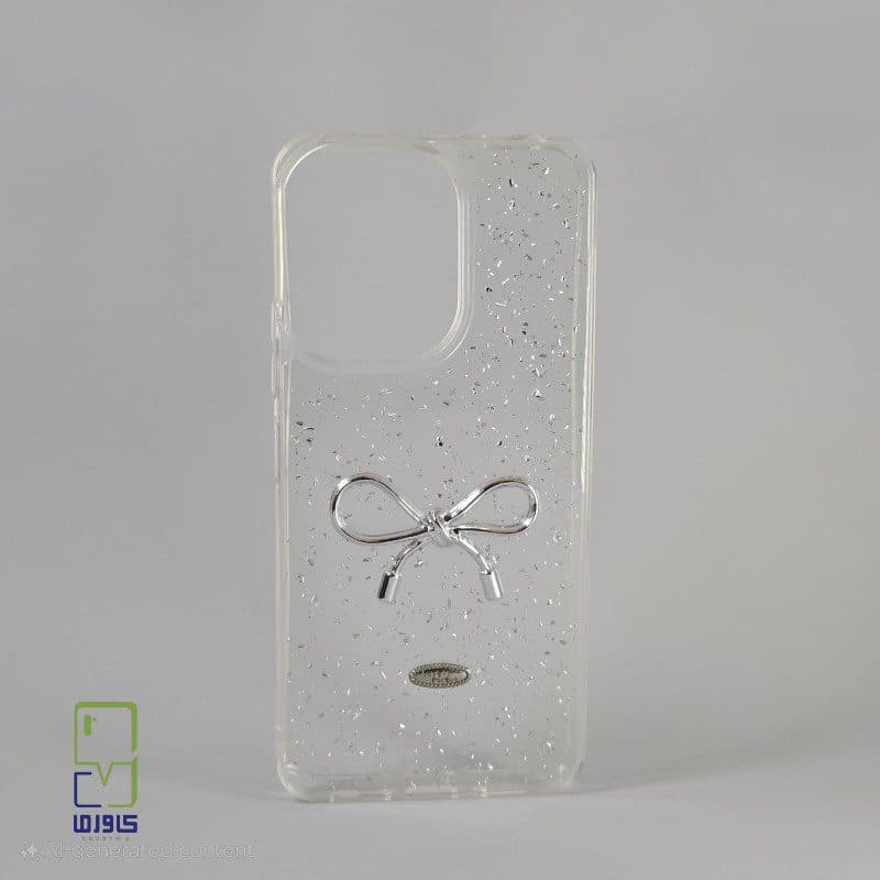 قاب گوشی ردمی 13C دخترانه | شفاف شاین پاپیون redmi 13C — تصویر ۲