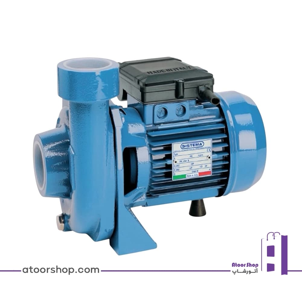 پمپ سانتریفیوژ زمینی 1/1 کیلووات سیستما ایتالیا Sistema TCB 150 — تصویر ۲
