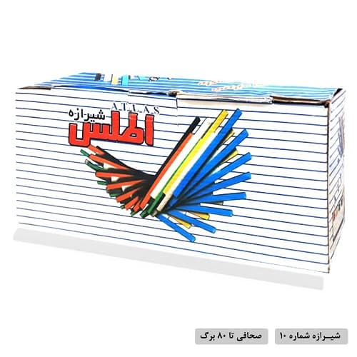 شیرازه شماره 10 اطلس بسته 100 عددی رنگ سفید