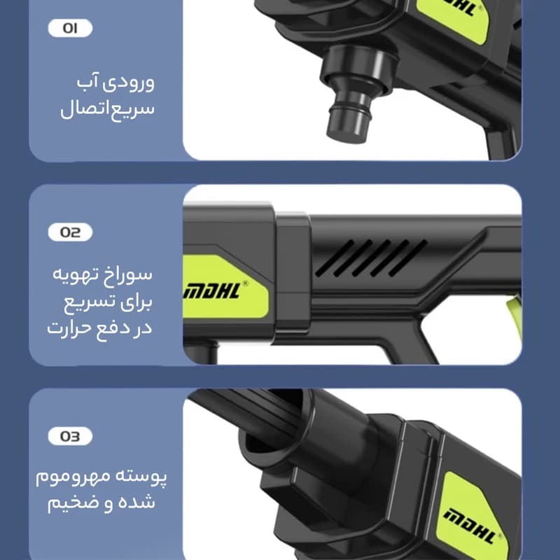 کارواش شارژی MDHL مدل 48v — تصویر ۴