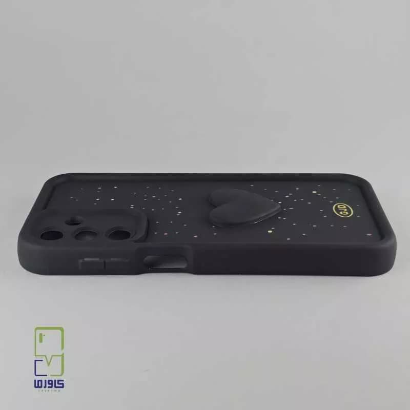 قاب گوشی a35 دخترانه | فانتزی قلب مشکی| Samsung A35 — تصویر ۵