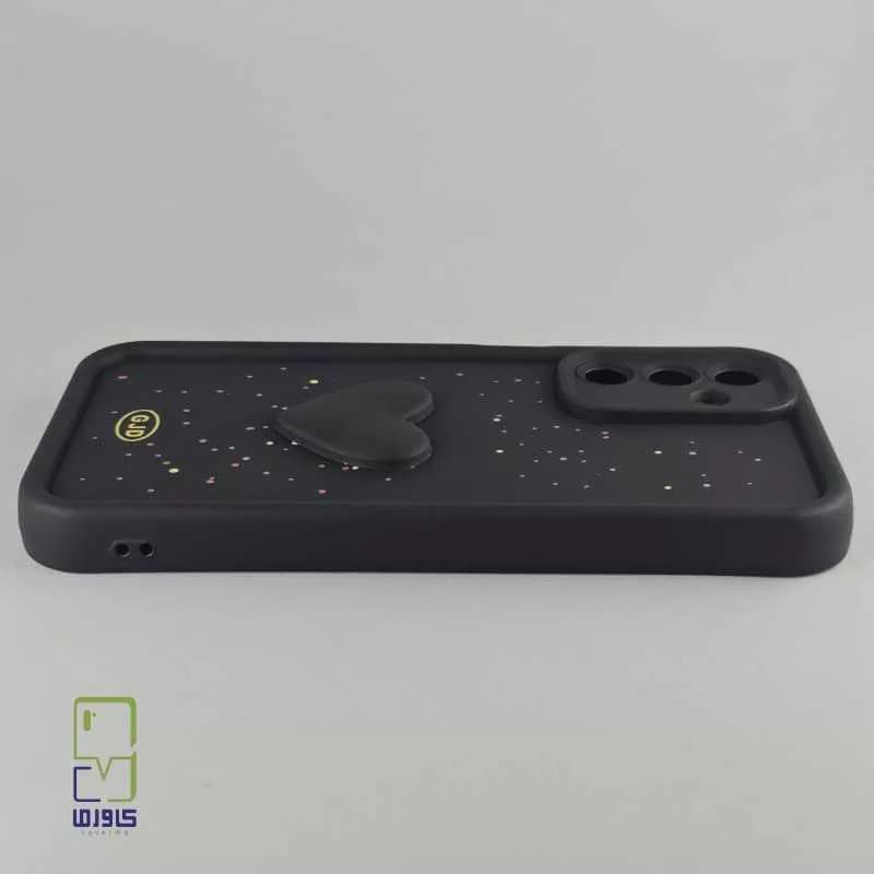 قاب گوشی a35 دخترانه | فانتزی قلب مشکی| Samsung A35 — تصویر ۶