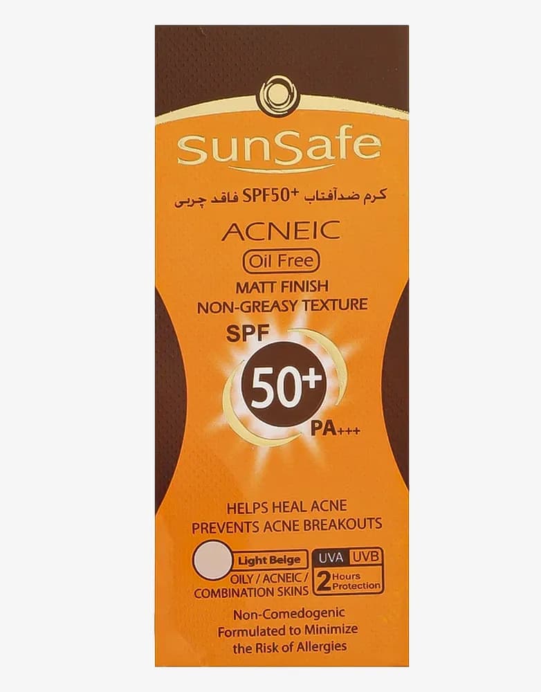 ضد آفتاب رنگی سان سیف مدل ACNEIC | حجم 50 میل — تصویر ۳