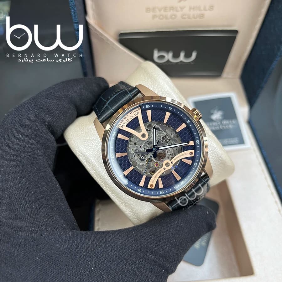 ساعت مچی مردانه بند چرم پولو بورلی هیلز مدل bp3553x.499 — تصویر ۶