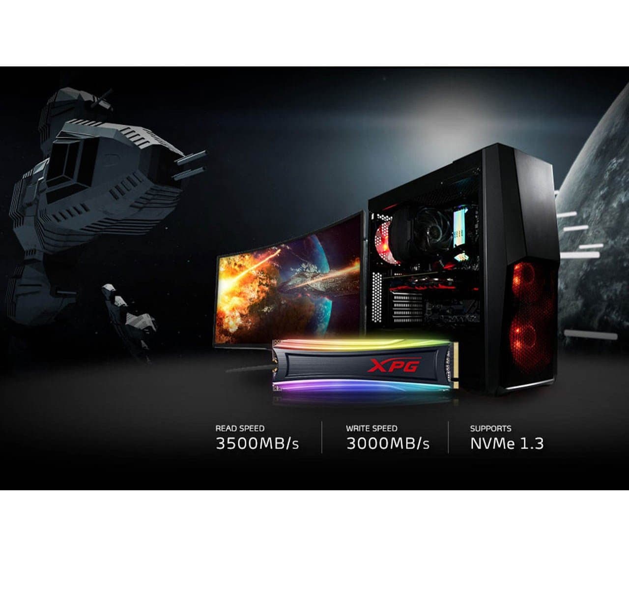 اس اس دی ایکس پی جی SSD XPG S40G 512GB M.2 SPECTRIX 2280 — تصویر ۶