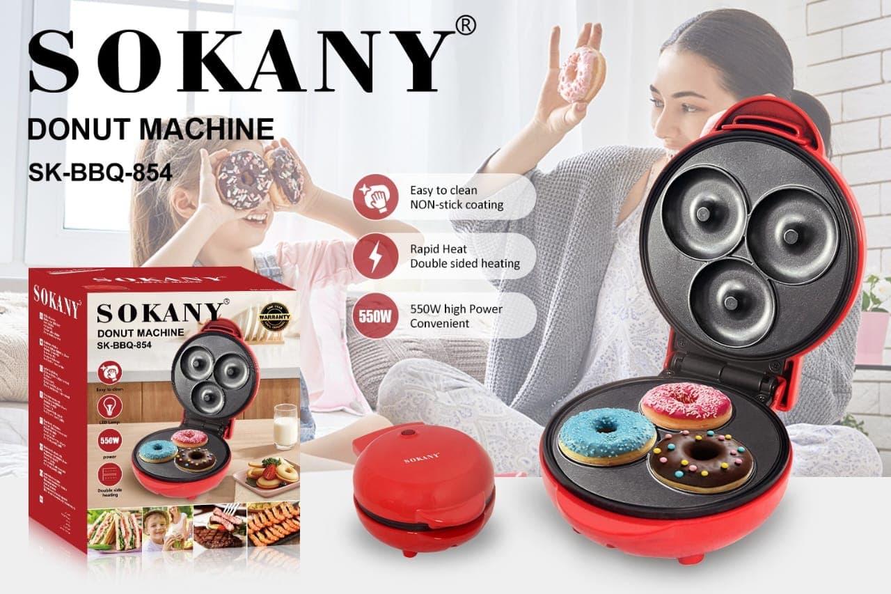 دونات ساز SOKANY مدل BBQ -854