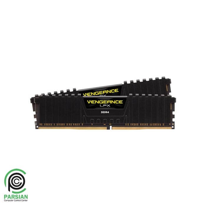 رم دسکتاپ کورسیر RAM CORSAIR CL16-18-38 DDR4 32GB(2x16GB) 3200Mhz Vengeance LPX