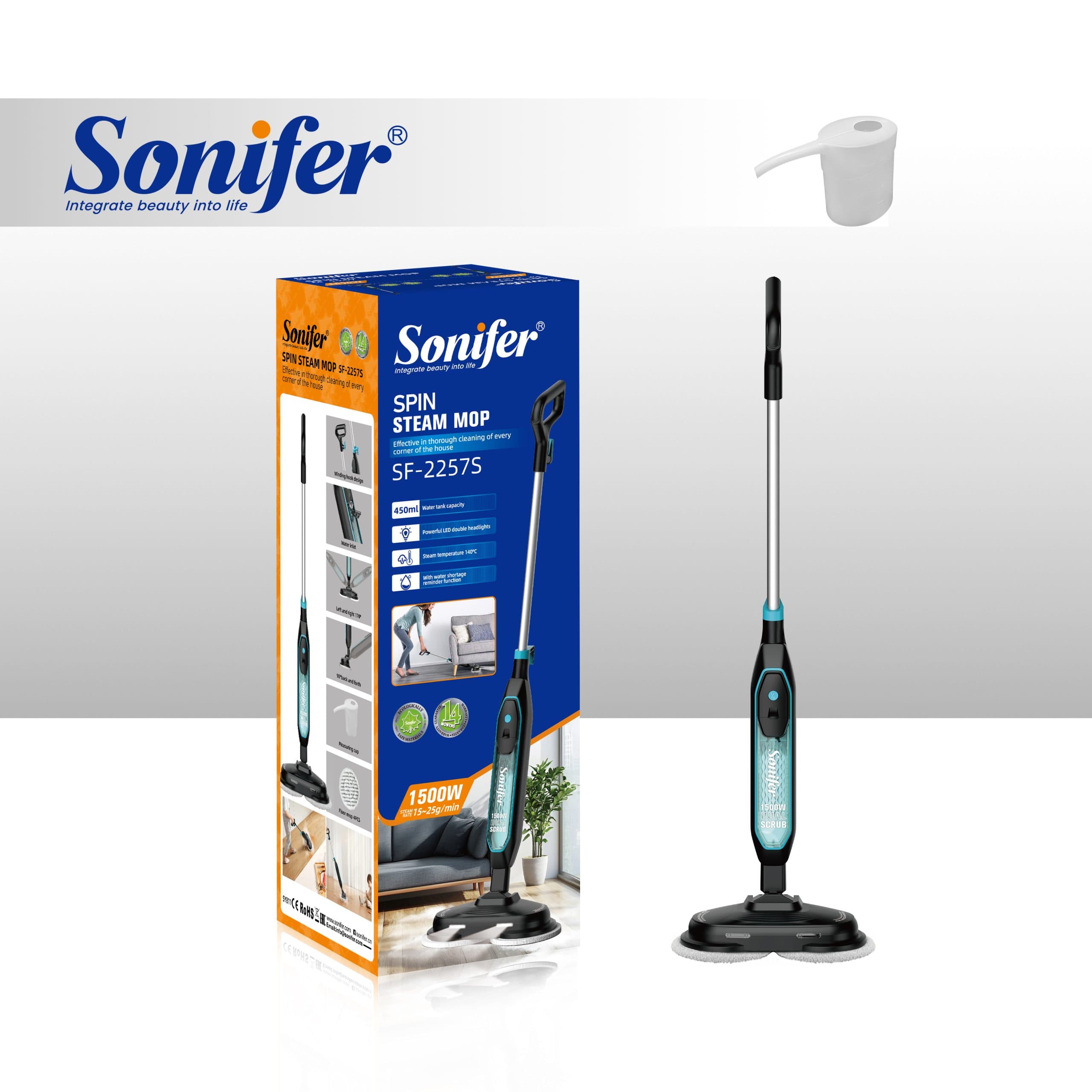 تی بخار چرخشی چند منظوره سونیفر مدل SF-2257S — تصویر ۲