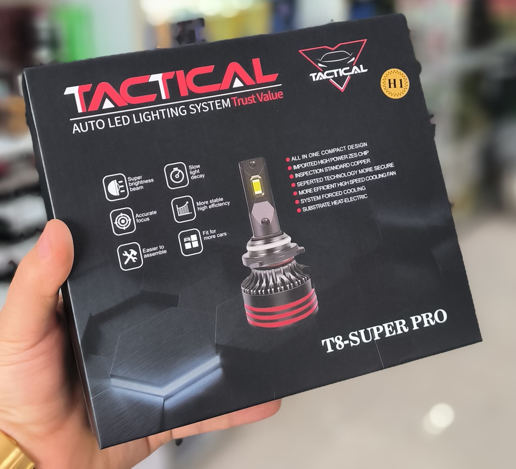 هدلایت تاکتیکال t8 super pro پایه h1