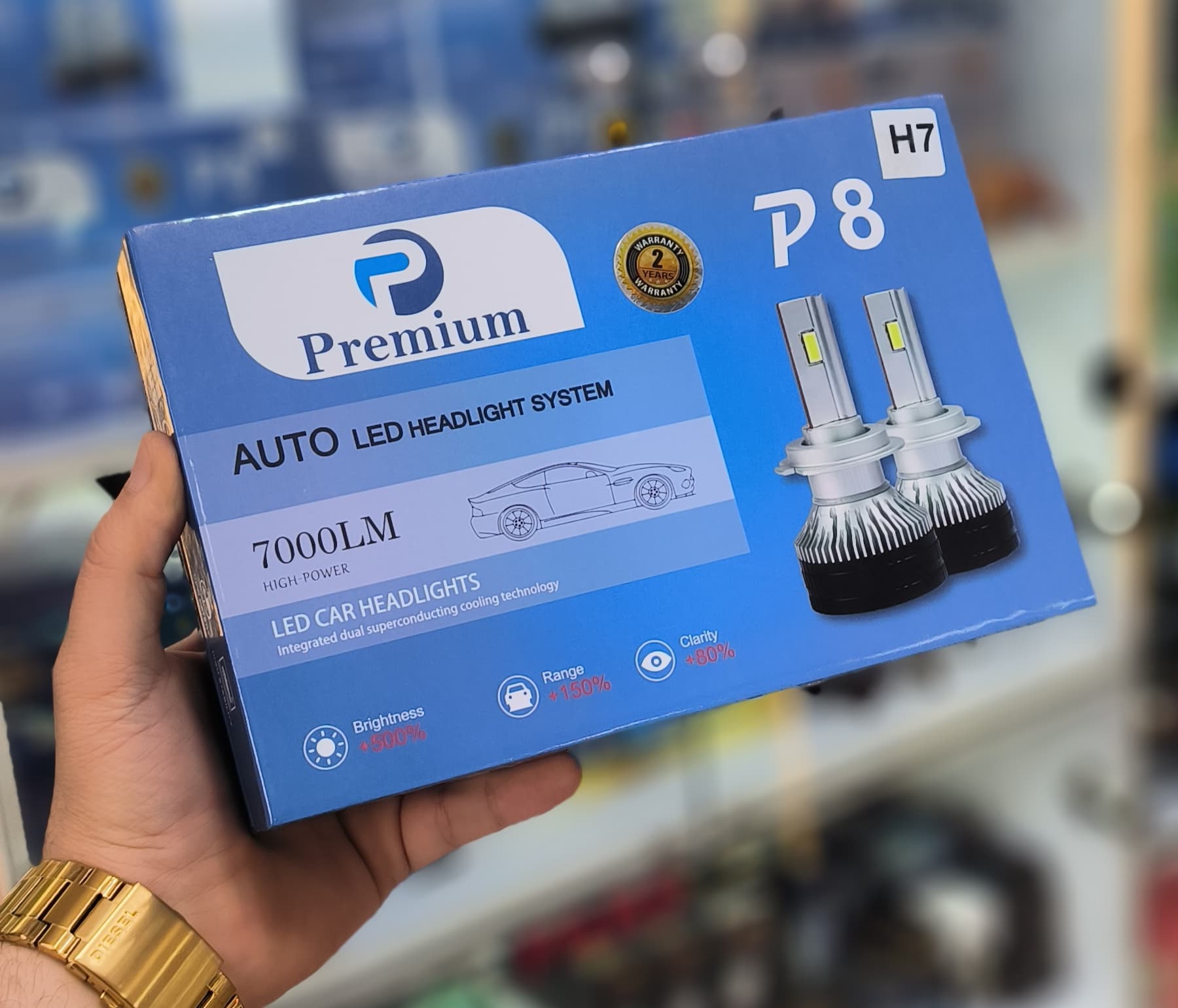 هدلایت p8 پرمیوم پایه h4
